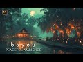 🌙 Southern Bayou Night Ambience ⟡ Soothing Crickets & Flowing Water ⟡ 4K UHD 6 Hours⟡