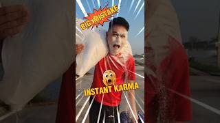 Flour Attack! Don't mess with her! #shorts