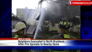 Fast-Moving Fire Damages North Braddock Homes