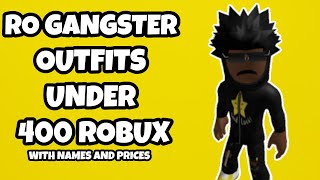 Ro Gangster Outfits Under 400 Robux | Drippy Roblox Outfits Under 400 Robux | Roblox Ro Gangster 400