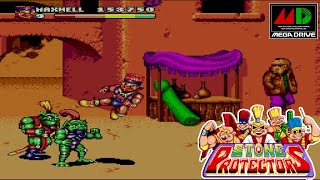 Jeu Stone Protectors Sur Mega Drive – Version Japonaise Originale, Jeu D'action Rétro !