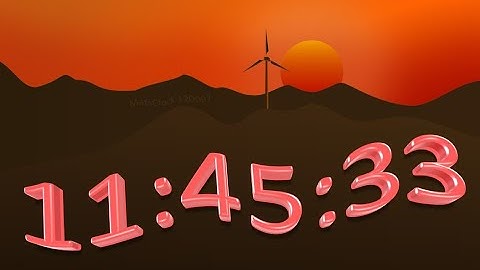 MatsClock 120097 - Free windmill PowerPoint Digital Clock PPT Timer