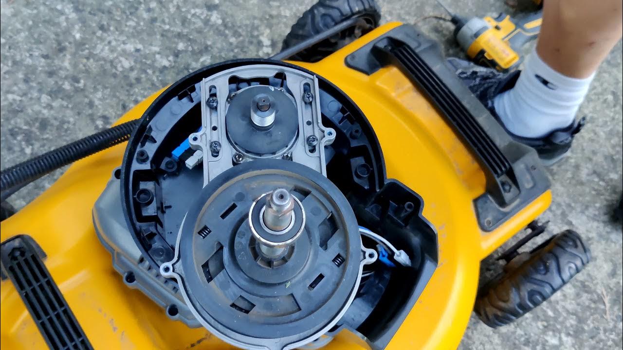 Dewalt 2x20v MAX lawn mower repair DCMW220P2 - YouTube