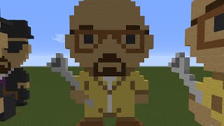 Minecraft Tutorial: Pixel Art Breaking Bad Walter White Heisenberg