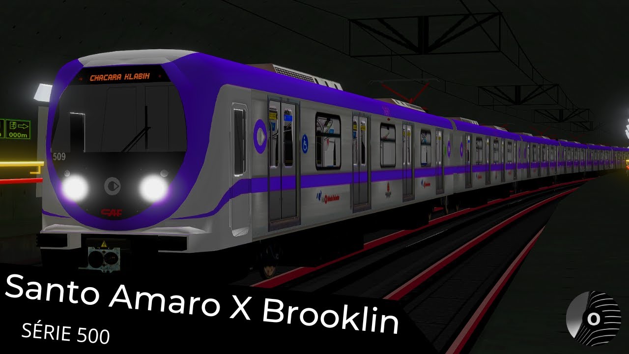 OpenBVE - SANTO AMARO x BROOKLIN com o TUE SÉRIE 500 da VIAMOBILIDADE! Linha 5 Lilás
