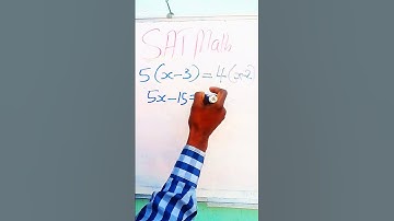 SAT Math Prep: Linear Equation Solved Step by Step.  #maths #mathstricks #tricks
