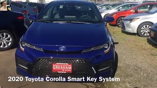 2020 Toyota Corolla Smart Key System Toyota smart key system
