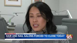 Hair and nail salons among those forced to close