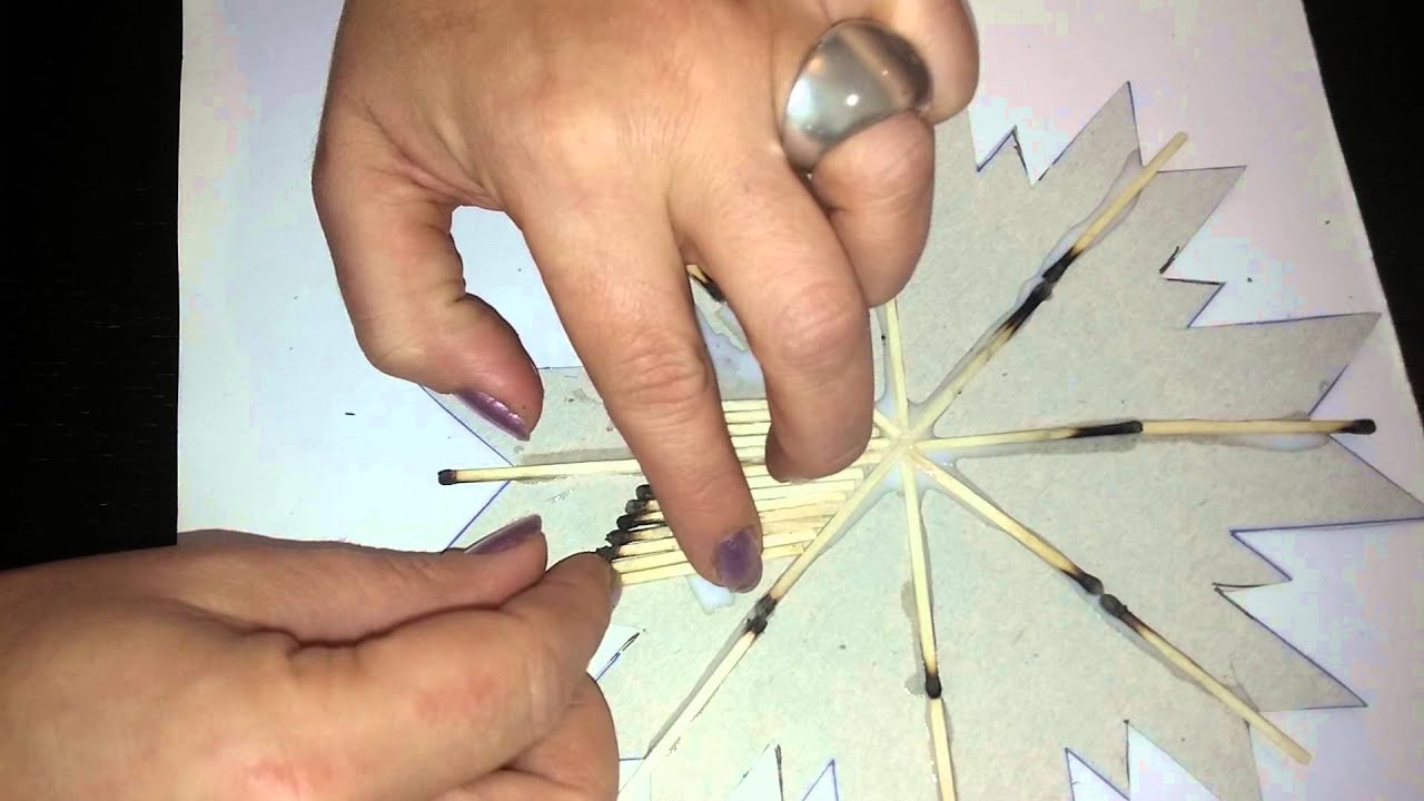 Stern aus streichhölzern basteln youtube