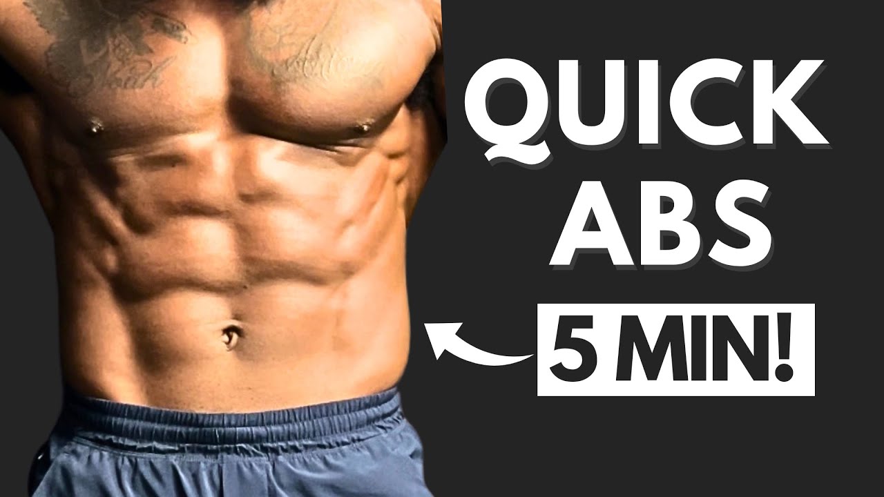 5 MIN INTENSE AB WORKOUT - No Equipment Home Workout - YouTube
