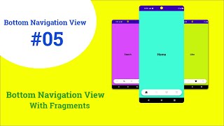 Bottom Navigation With Fragments || android studio || With Code