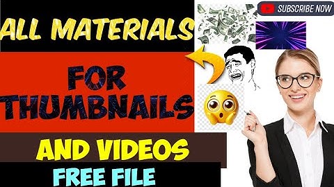 Everything You Need for a THUMBNAIL (PNG/FONT/BACKGROUND) | How To Take Photo For YouTube Thumbnails