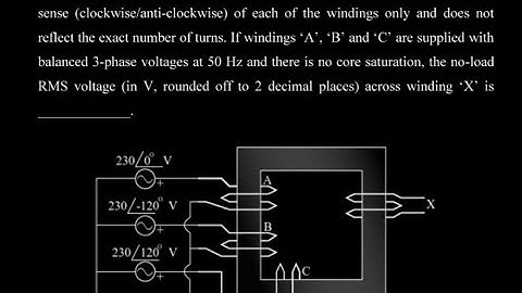 GATE 2020 EE Transformer Question Solution and Discussion
