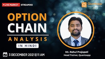 Option Chain Analysis || HINDI || All you need to know about the #Options || Quantsapp