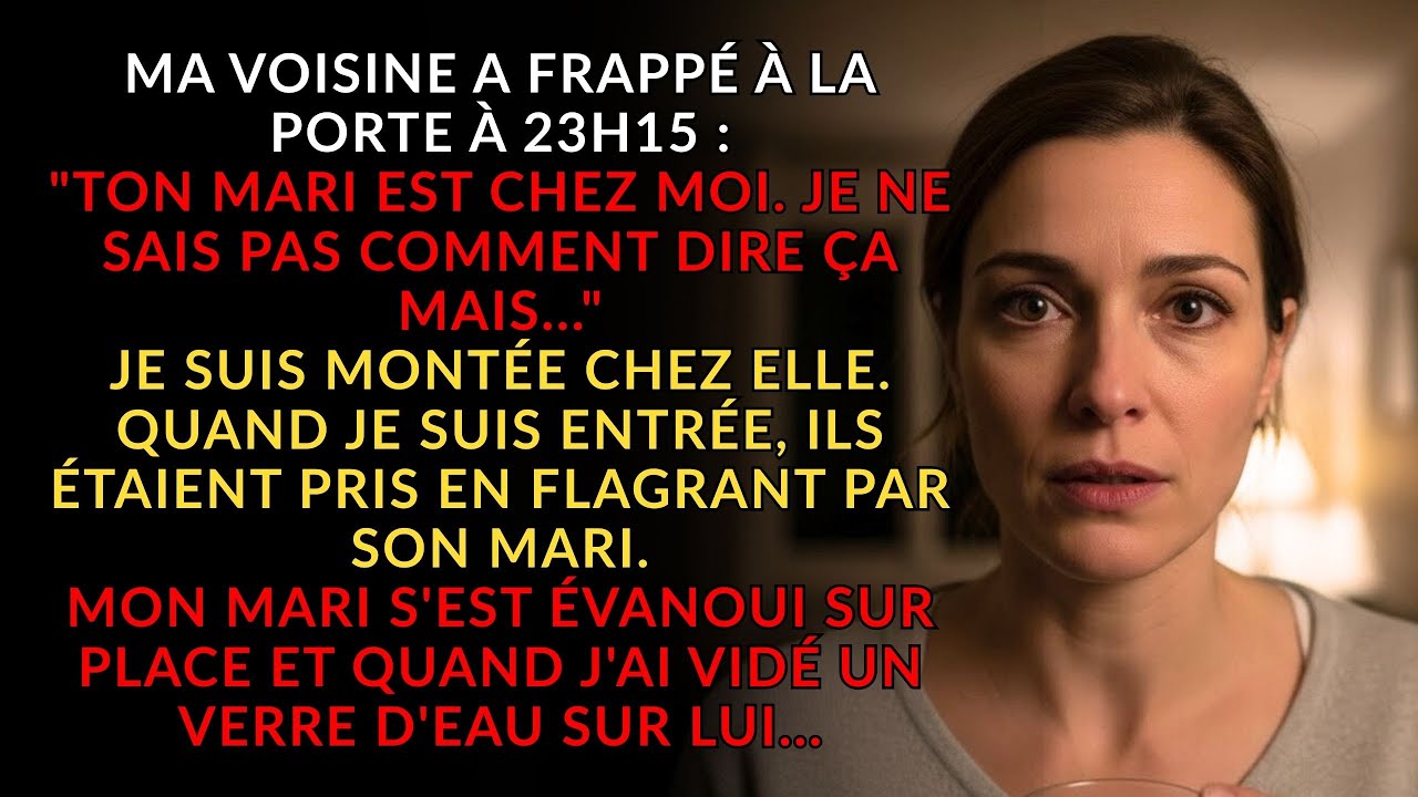 Mon voisin a frappé à la porte À 23 H : “TON MARI EST CHEZ MOI. Je ne sais pas comment dire ça