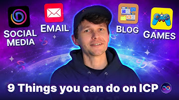 9 Things you can do on ICP (Internet Computer Protocol Utilities)