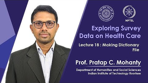 Lecture 18 : Making Dictionary File