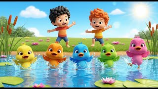 Five Little Ducklings Splash Splash Splash | Fun Pond Song & Nursery Rhymes screenshot 2