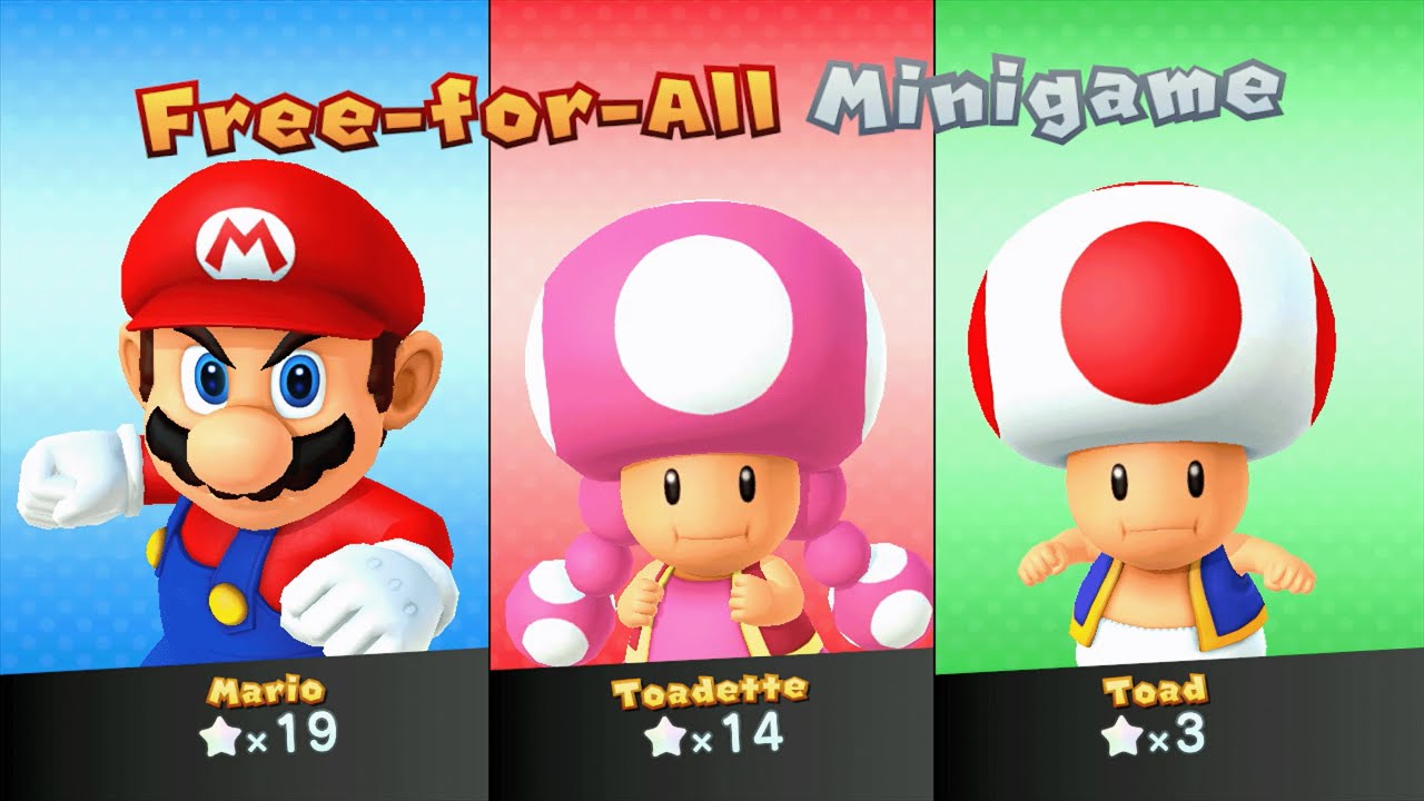 Mario Party 10 - Mario vs Toadette vs Toad - Airship Central