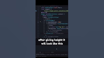 Create a SliverAppBar using Flutter