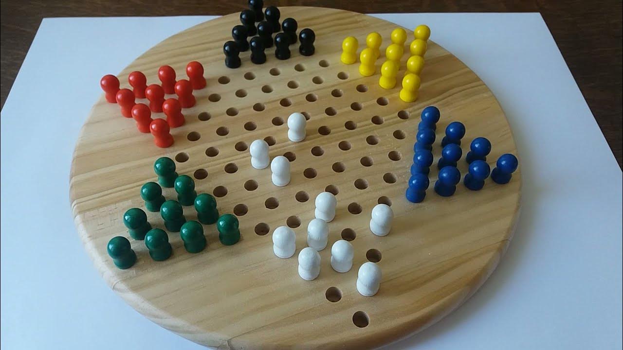 Chinese checkers starting method method ' STRAIGHT LINE ' YouTube