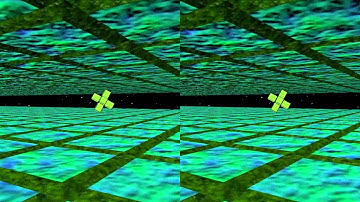 Split-Screen 3D Space Journey