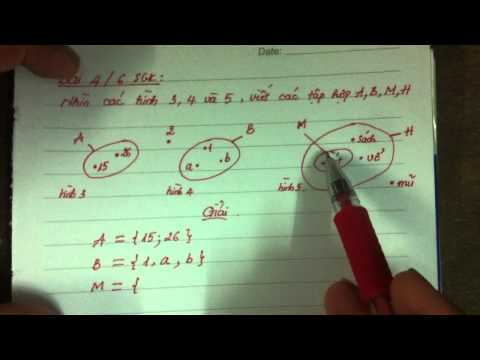 Video Giai bai tap toan lop 6 tap 1 (Bai 4,5/6 sgk) - youtube