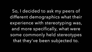 STEREOTYPING PRESENTATION