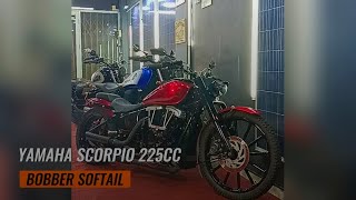THIS CUSTOM MOTORCYCLE SHOP IN CIBUBUR BUILDS HARLEY-STYLE BIKES FROM A YAMAHA SCORPIO AND THEY L...