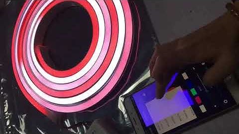 Digital RGB neon flex with APP control system