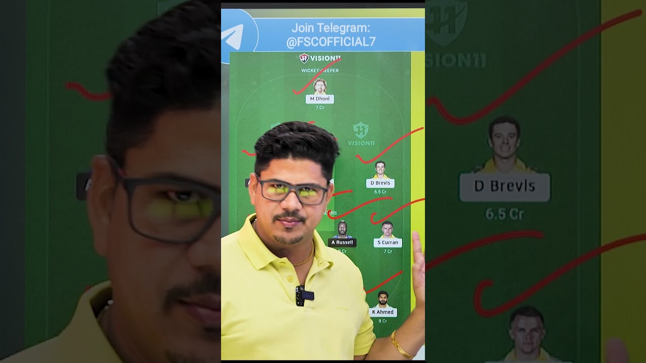 KKR vs CSK REAM TEAM, Best Team of Today IPL Match, DREAM TEAM of Today | CSK🆚KKR Tricks🔥💯  