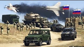 PUTIN UNDERSTIMATED NATO;Ukrainian Fighter Jets,Drones and Helicopters Attack on Russian Army GTA5