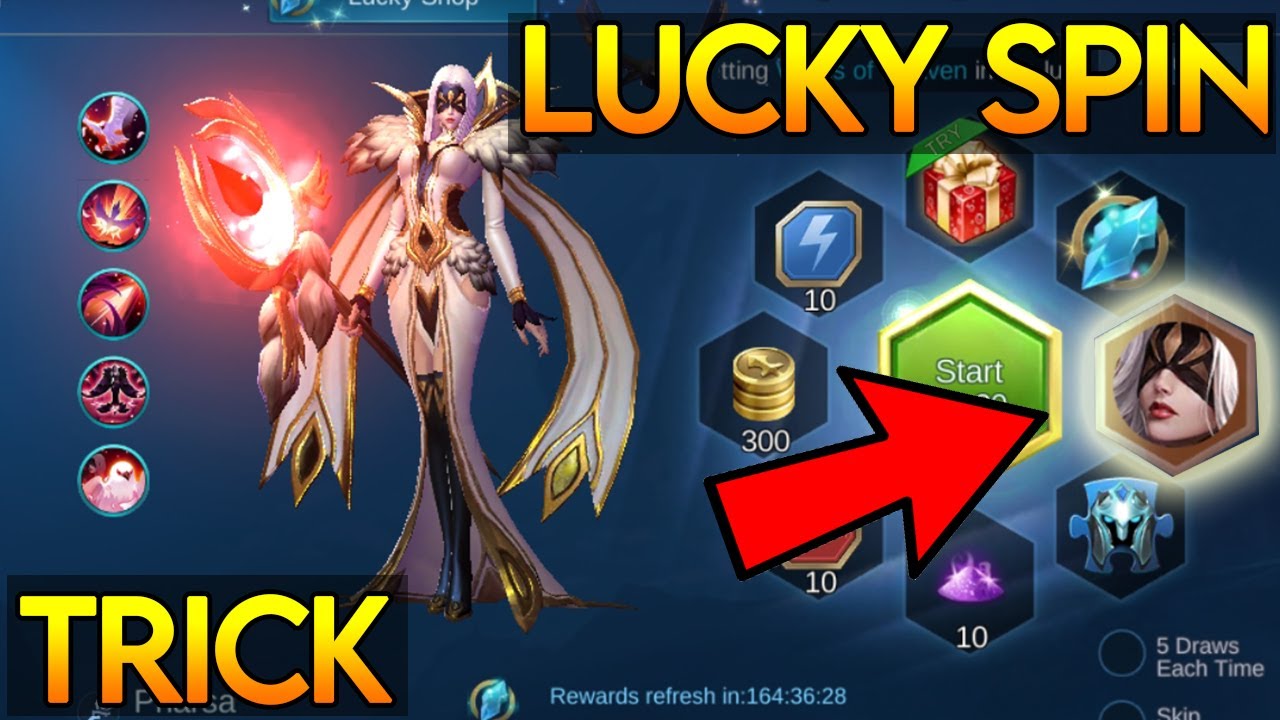 PHARSA WINGS OF HEAVEN LUCKY SPIN TRICK MOBILE LEGENDS YouTube