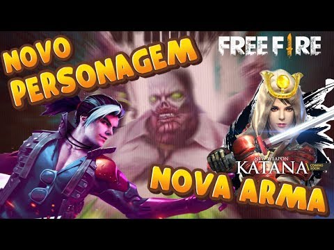 NOVO PERSONAGEM HAYATO E A NOVA ARMA NO FREEFIRE -  NOVIDADES FREEFIRE MARÇO