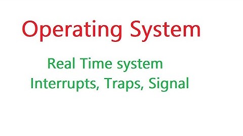 operating system  - Interrupts trap signal - urdu/hindi