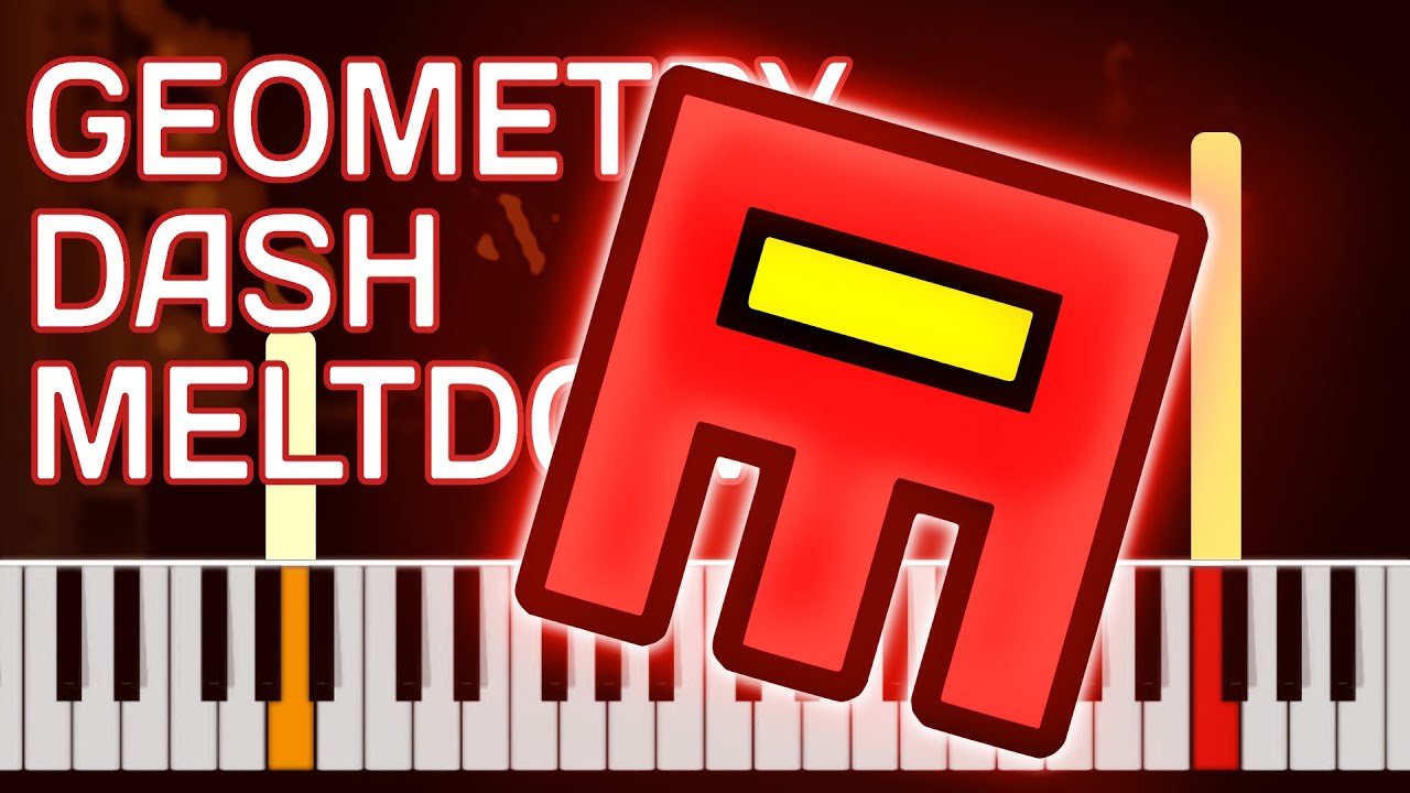 Geometry Dash Meltdown Airborne Robots Piano - YouTube