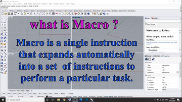 Macros in Rhino 3D part 1 of 4