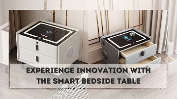 Smart Bedside Table - Wireless Charging with Fingerprint Lock