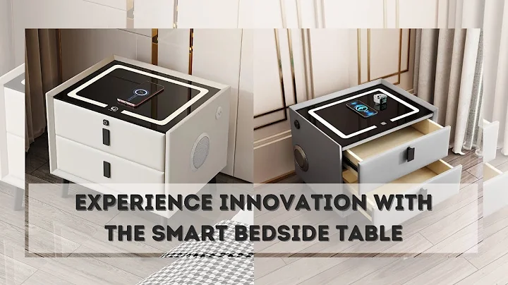 Smart Bedside Table - Wireless Charging with Fingerprint Lock