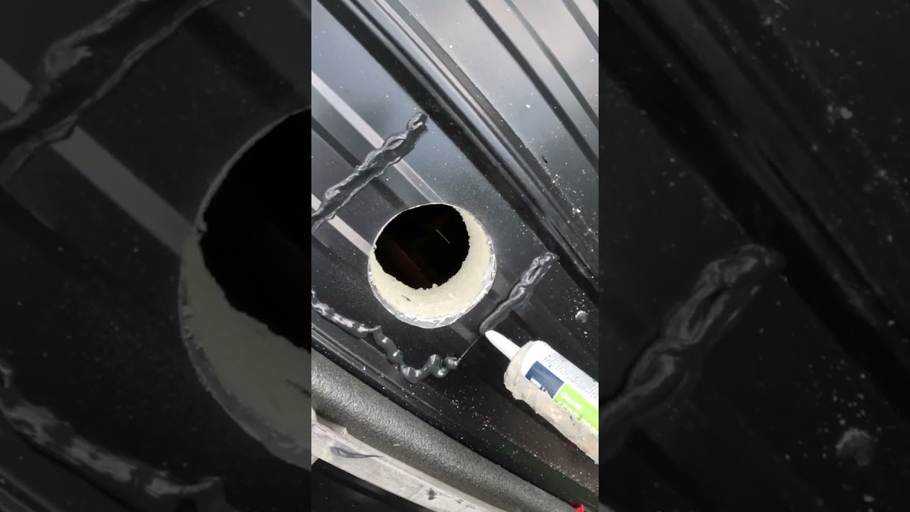 Metal Roof Vent for a Bathroom  #diy #roofing #bathroomremodel