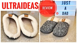 Review Ultraideas Women's Fuzzy Wool Lined Slippers