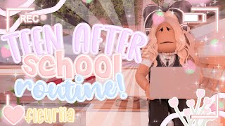 ₊˚﹕ TEENS AFTER-SCHOOL ROUTINE! Bloxburg Roleplay﹒₊˚