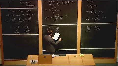 Solid State Physics | Lecture 4: Sommerfeld Free Electron Theory