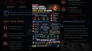 Russia Launches Massive Overnight Aerial Assault On Ukraine | 70 Missiles And 611 Drones Fired