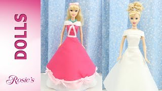 How To Make The Pink Dress and A Wedding Dress for Disney Cinderella