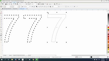 Corel Draw Tips & Tricks Dash or dotted line for the number 7 more ways