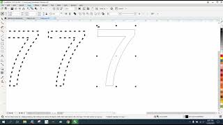 Corel Draw Tips & Tricks Dash or dotted line for the number 7 more ways