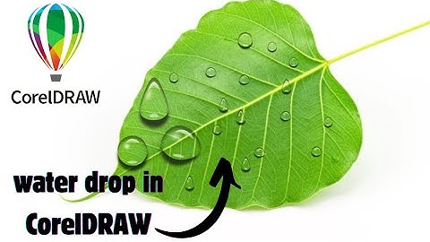 Creating Realistic Water Drops 💦🎨in CorelDRAW | Step-by-Step Tutorial #coreldraw #drop #trending