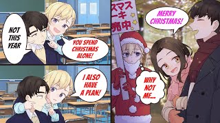 ［Manga dub］A beautiful classmate asks me what I'm doing on Christmas but...［RomCom］
