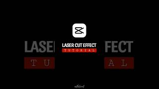 Laser Cut TEXT Effect in Capcut - Tutorial #shorts